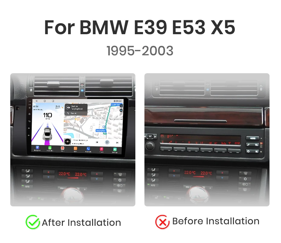 Junsun Qualcomm 8-Core 360 Kamera Drahtlose CarPlay Android Auto Auto Radio für BMW 5 E39 1995 - 2003 E53 X5 M5 GPS Mul – Detail 6