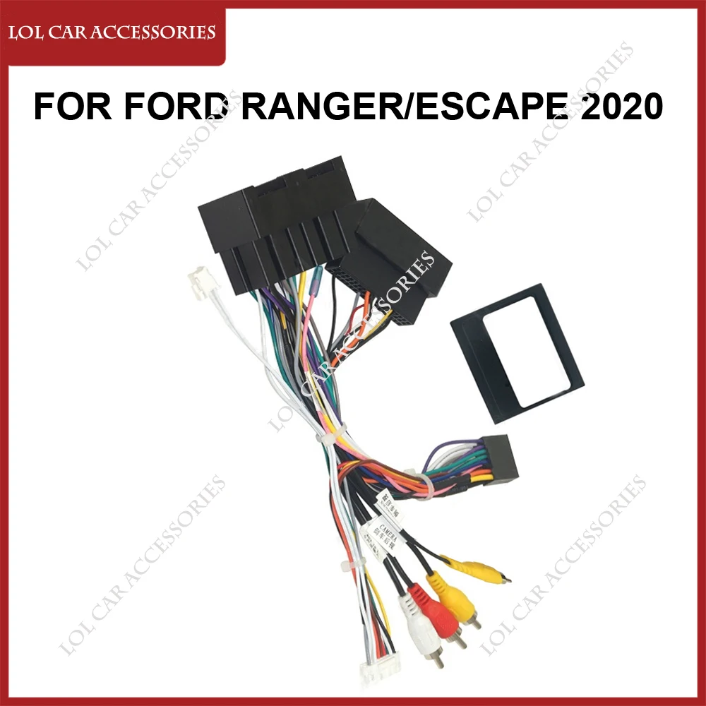 

For Ford Ranger/Focus/Escape 2019-2022 Car Radio GPS MP5 Stereo Player Android Power Cable Wiring Harness