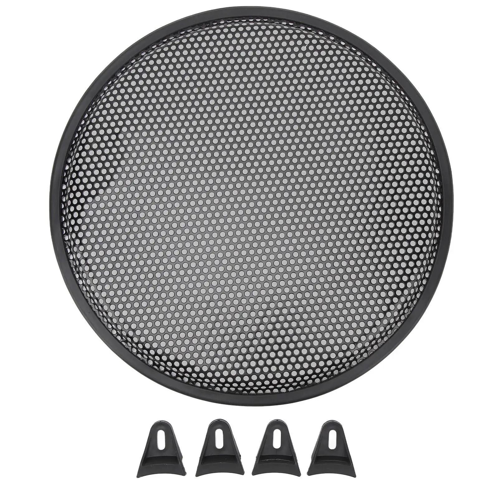 

12 Inch Subwoofer Speaker Grill Cover - Durable Iron, Easy Install, Anti-Impact for Cars