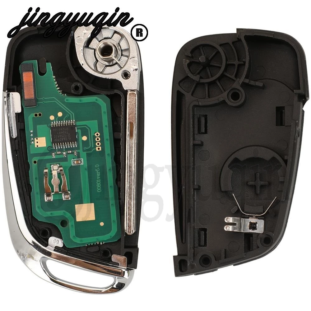 

Jingyuqin 433 МГц ID46 чип 2 кнопки обновление для Peugeot 307 Citroen C3 брелок умный дистанционный ключ от автомобиля необрезанный лезвие HU83/VA2