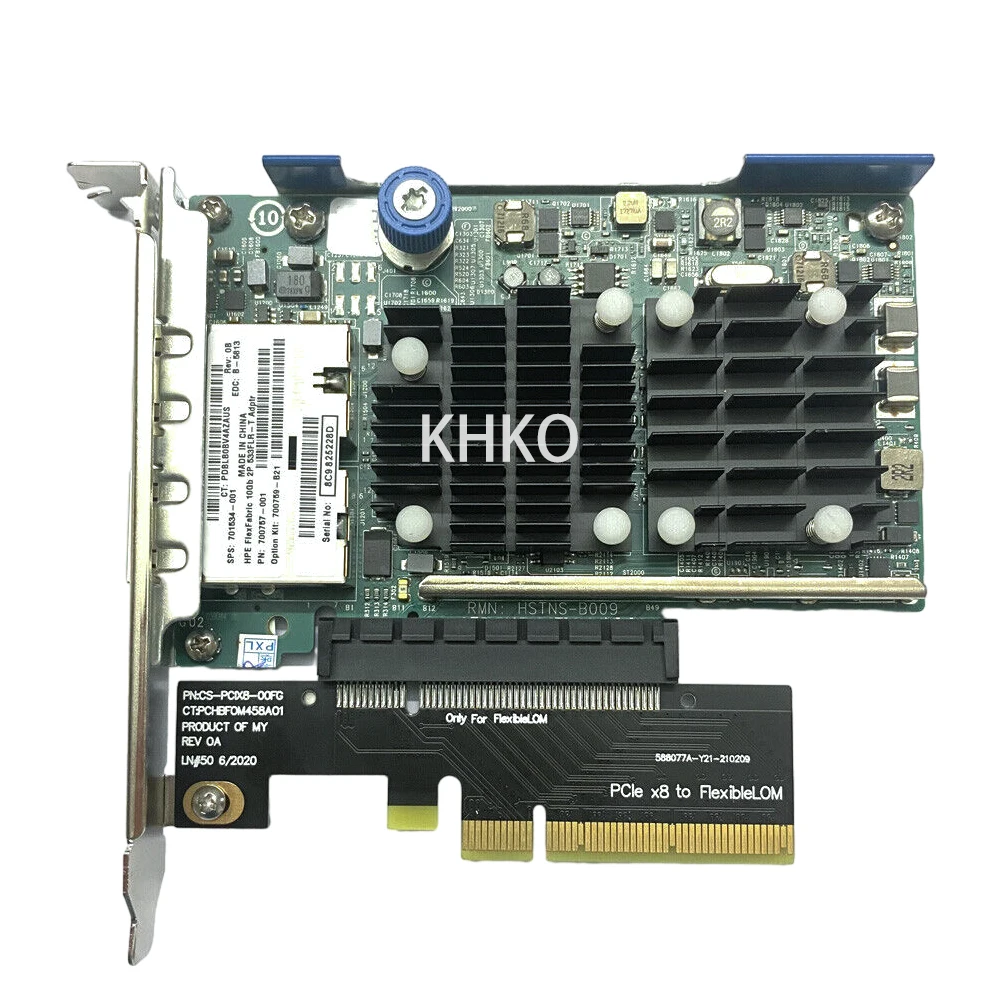 Original 10GbE 2-port 533FLR-T 701534-001/700757-001 700759-B21 RJ-45 PCIe NIC 10GB 10 Gigabit PCI Express Network Card