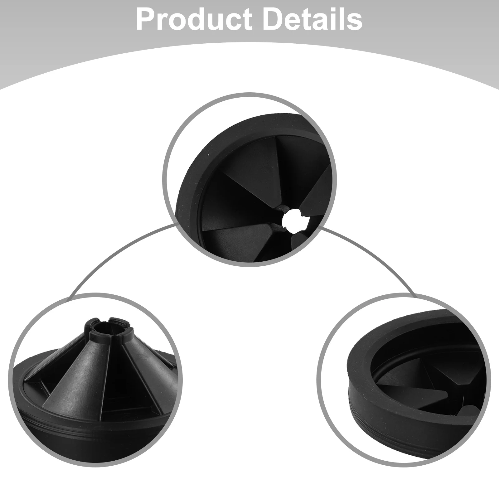 ~2PCS Garbage Disposal ~Splash Guard 80*40mm ~Rubber For Insinkerator ~Sink Baffle Quiet Collar~ Food Waste Disposer
