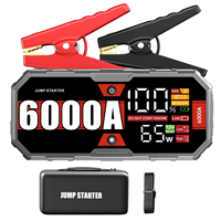 Car 6000A Portable Jump Starter With Power Bank Fast Charge PD65W 12V Auto Battery Charger Booster Starting Device