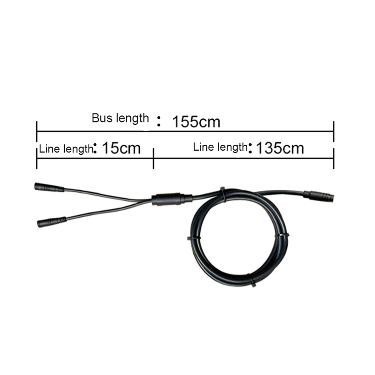 Universal 1T2 Cable Wire 1In2 Bus Cable for KT EBike Mid-Drive Motor Bicycle Modification Accessories