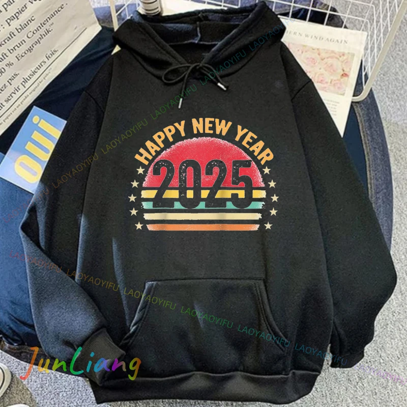 سنة جديدة سعيدة 2025 أزياء المرأة في بلدي 2025 عصر السنة الجديدة Ev رجل هوديي الرجال الرجال هوديس ملابس للرجال مقنعين #5