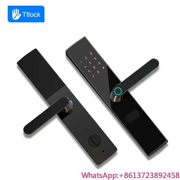 

2025 Golden Security BLE Low Cost TT Smart Door Lock APP Supported Fingerprint RFID Card Password Home Hotel Garage Use Aluminum