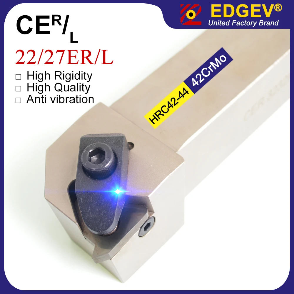 

CER2525M22 CER3232P22 CER3232P27 External Thread Turning Tool Holder for 22ER 27ER Thread Insert Lathe Thread Cutter