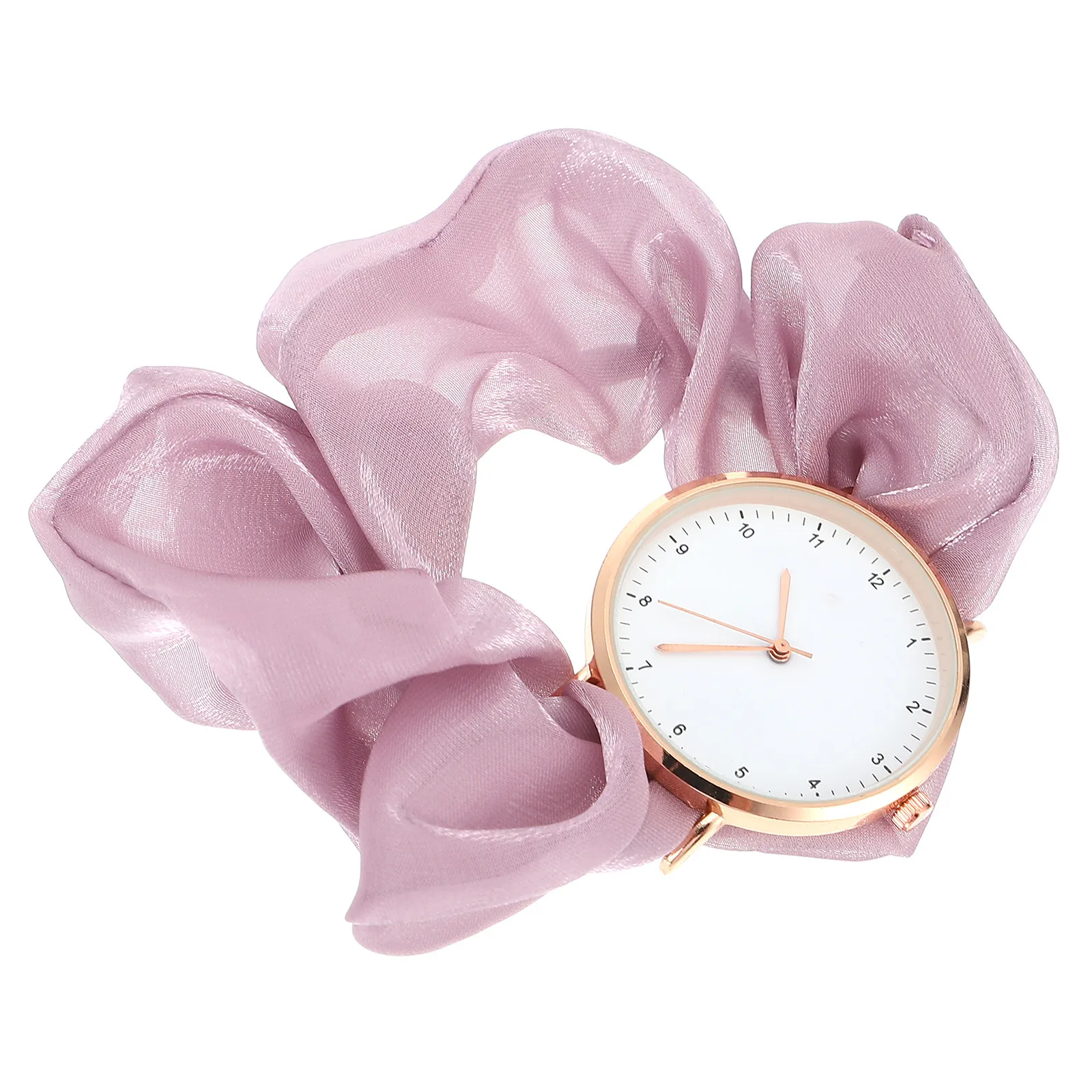 1Pcs Fashionable Quartz Wrist Watch for Student Casual Fresh Watch Gentle Ribbon Alloy Strap Accurate