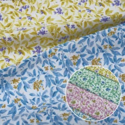 100% premium katoenen popeline stof Prachtige all-over bloemenpatronen voor modieuze kleding en creatieve doe-het-zelf-projecten