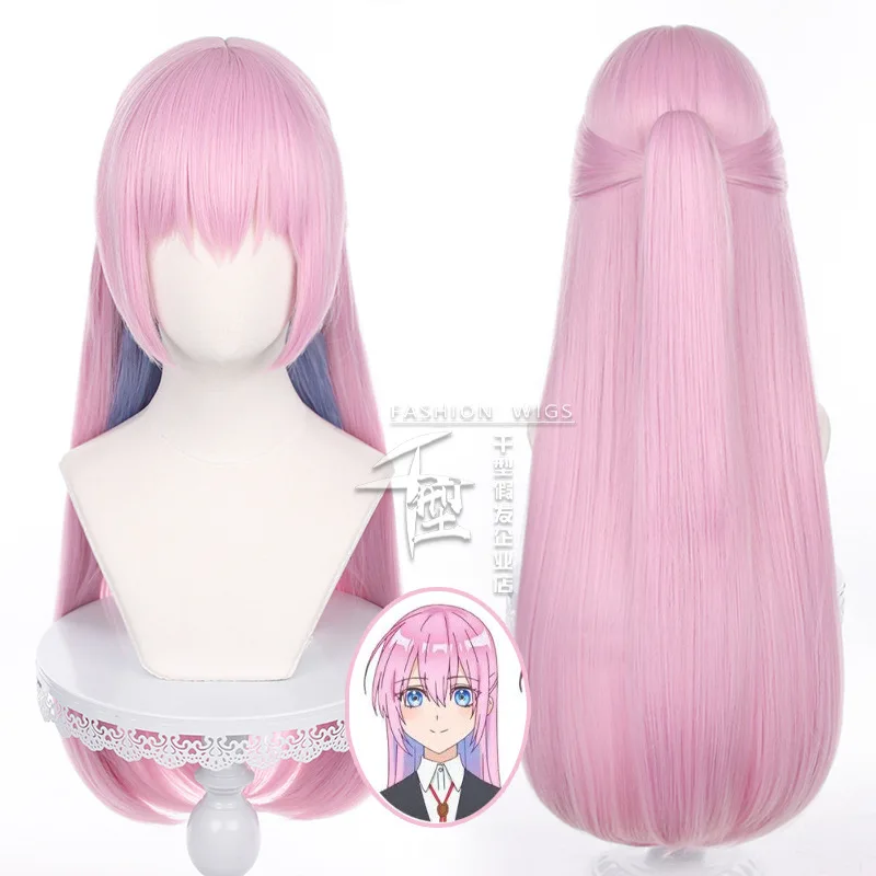 Anime Shikimori'S Not Just A Cutie Shikimori Miyako Peluca de Cosplay, pelo rosa, resistente al calor, sintético, accesorios para fiestas de Halloween