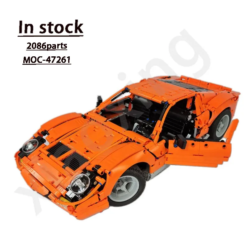 MOC-47261 New Supercar Assembly Stitching Building Blocks Model MOC Creative Building Blocks Boy Kids Birthday Toy Gift