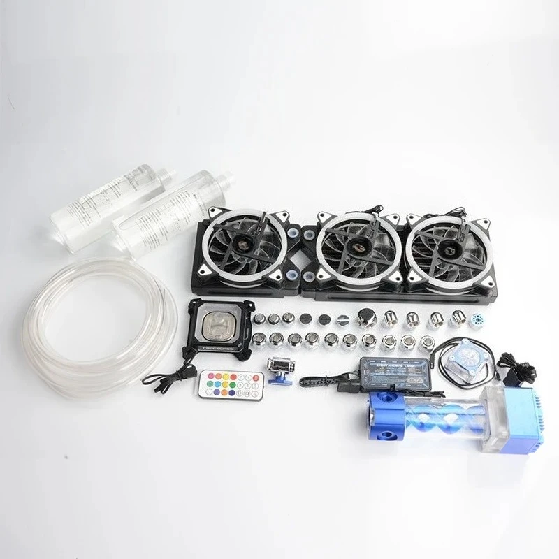 Computer water-cooled 0A hose set, all-metal CPU full coverage T virus water tank