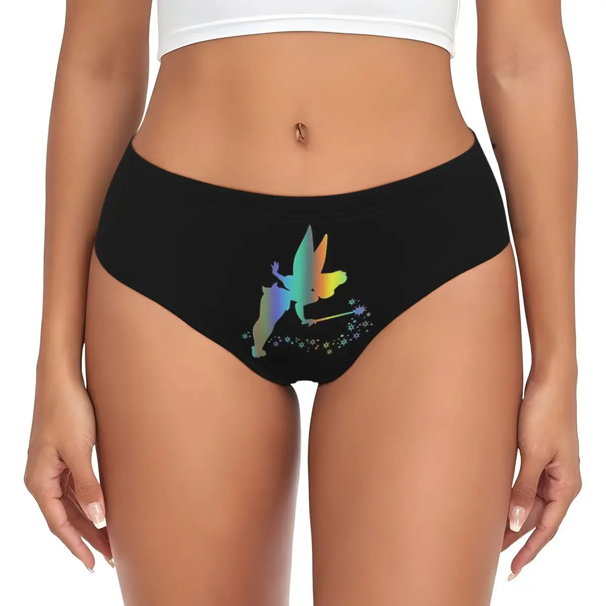 Custom Women's Tinkerbell Panties Underwear Female Stretch Briefs Underpants