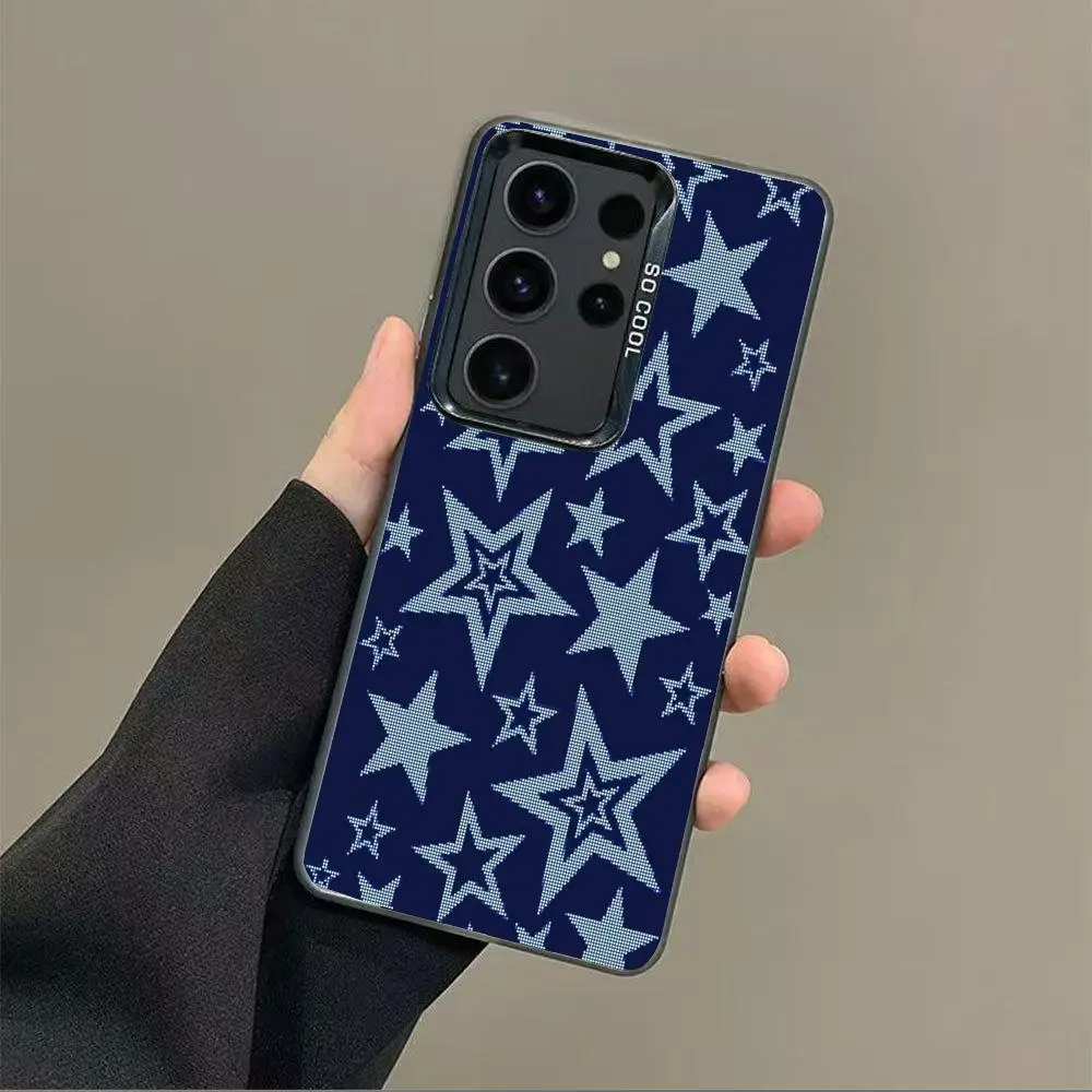 

Star pattern design case for Galaxy S25 S24 S23 S22 S21 S20 Ultra/ FE/Plus shock-proof rear cover anti-fingerprint