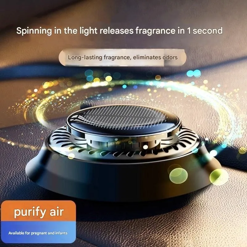 

Solar-powered Light-sensing Aromatherapy Car Air Freshener Car Interior High-end Decorative Product Car Fragrance Ornament