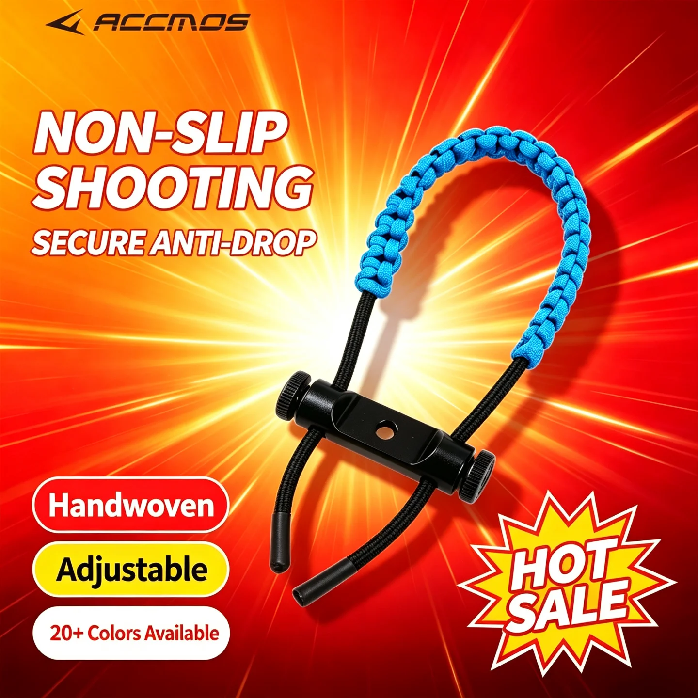 Adjustable Archery Bow Wrist Sling Compound Bow Braided Parachute Cord Handle Sling Shooting Accessory