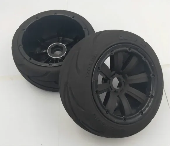 Voor of Achter op Road Wiel Kaal Band Set Fit voor 1/5 HPI ROVAN ROFUN KM BAJA 5B SS Truck Rc Auto speelgoed Onderdelen