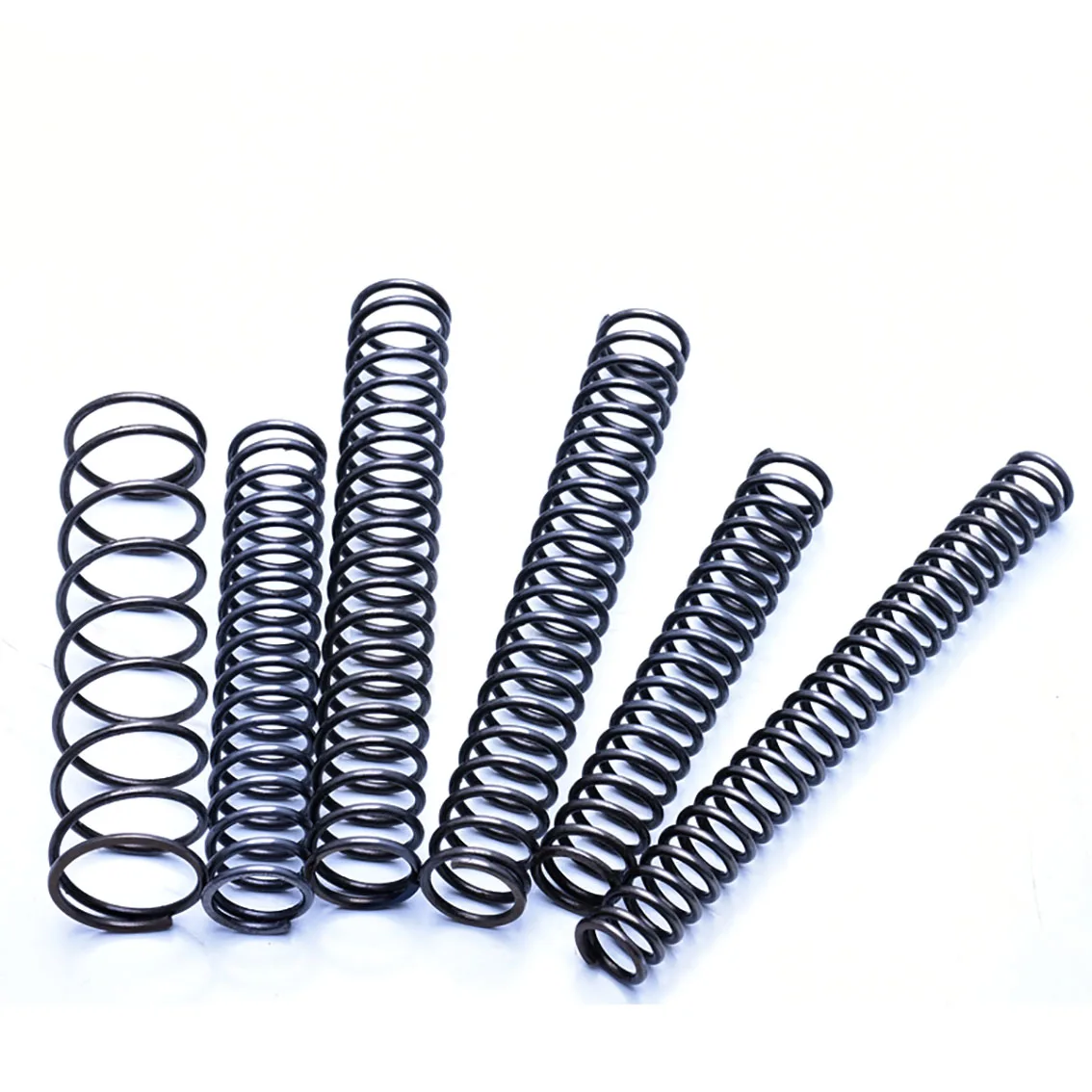 10Pcs 65Mn Steel Black Y-Type Compression Spring Wire Dia 1.2mm * Outer Dia 6-20mm * Length 10-50mm Pressure Spring