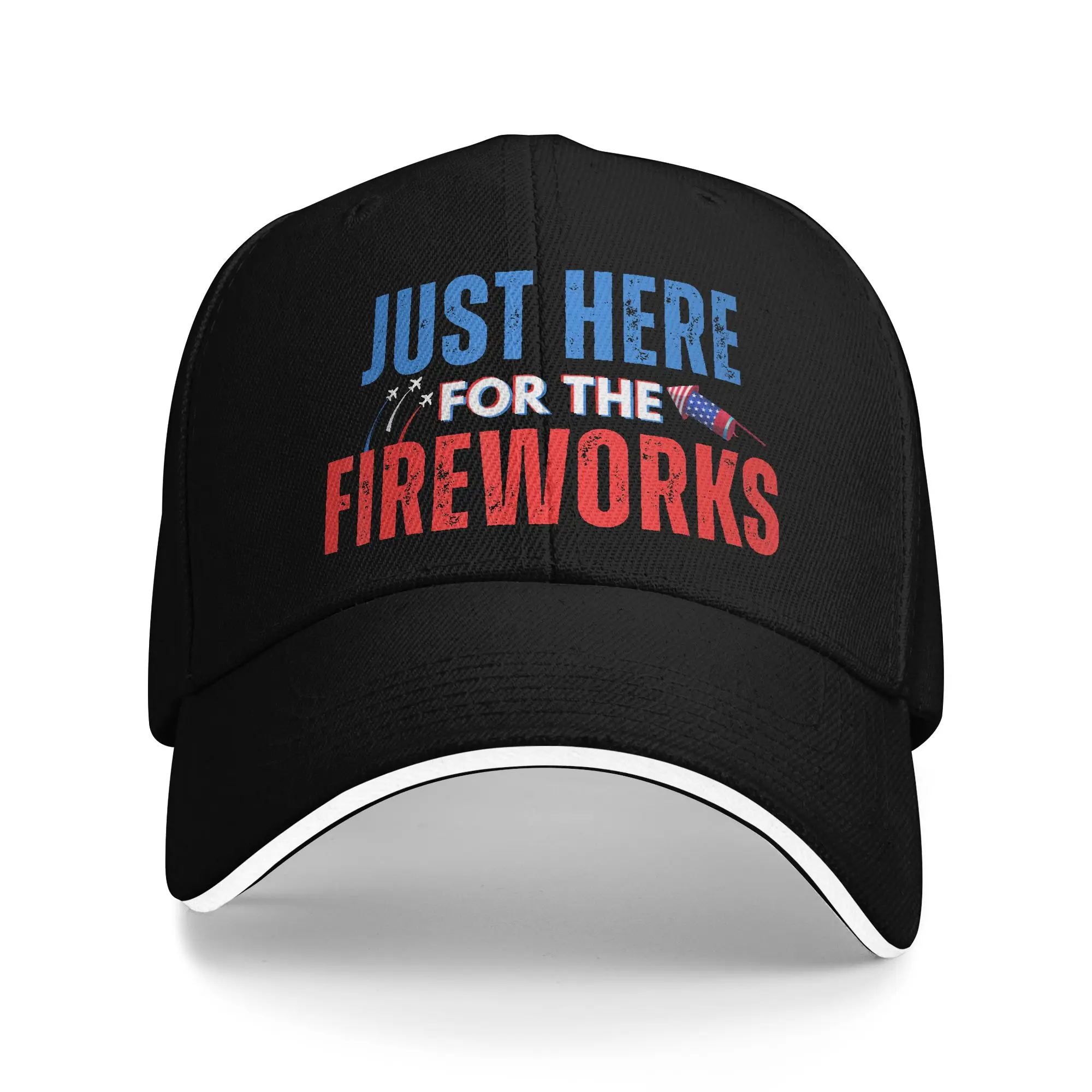 Sun Baseball Cap I'M Just Here For The 4th Of July Usa Trucker Hat Hot Sale y2k Cute Hiking Fishing Snapback Cap
