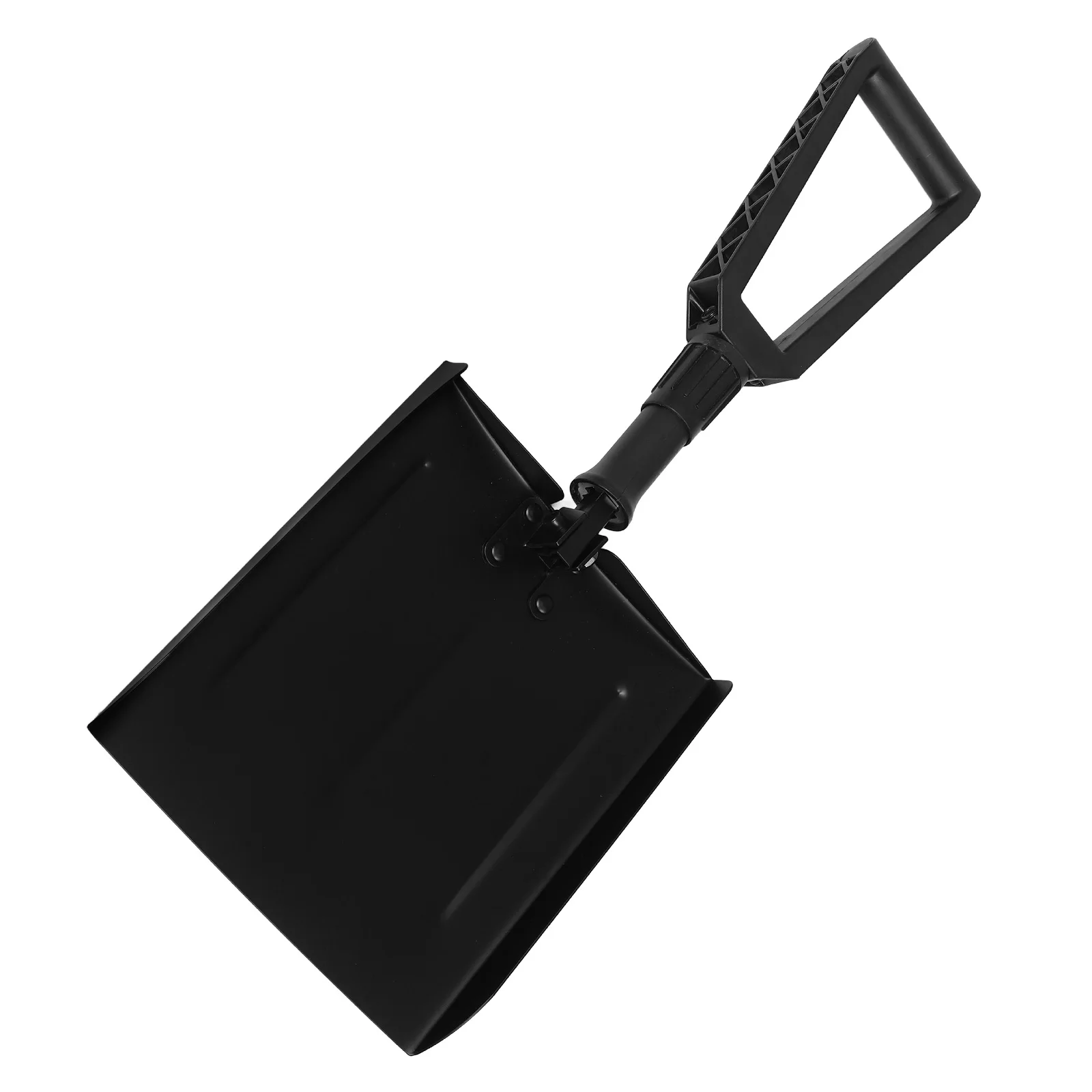 

Folding Snow Shovel Durable Iron H Large Area Foldable Design Emergency Lightweight Sprayed Storage Bag Outdoor Use