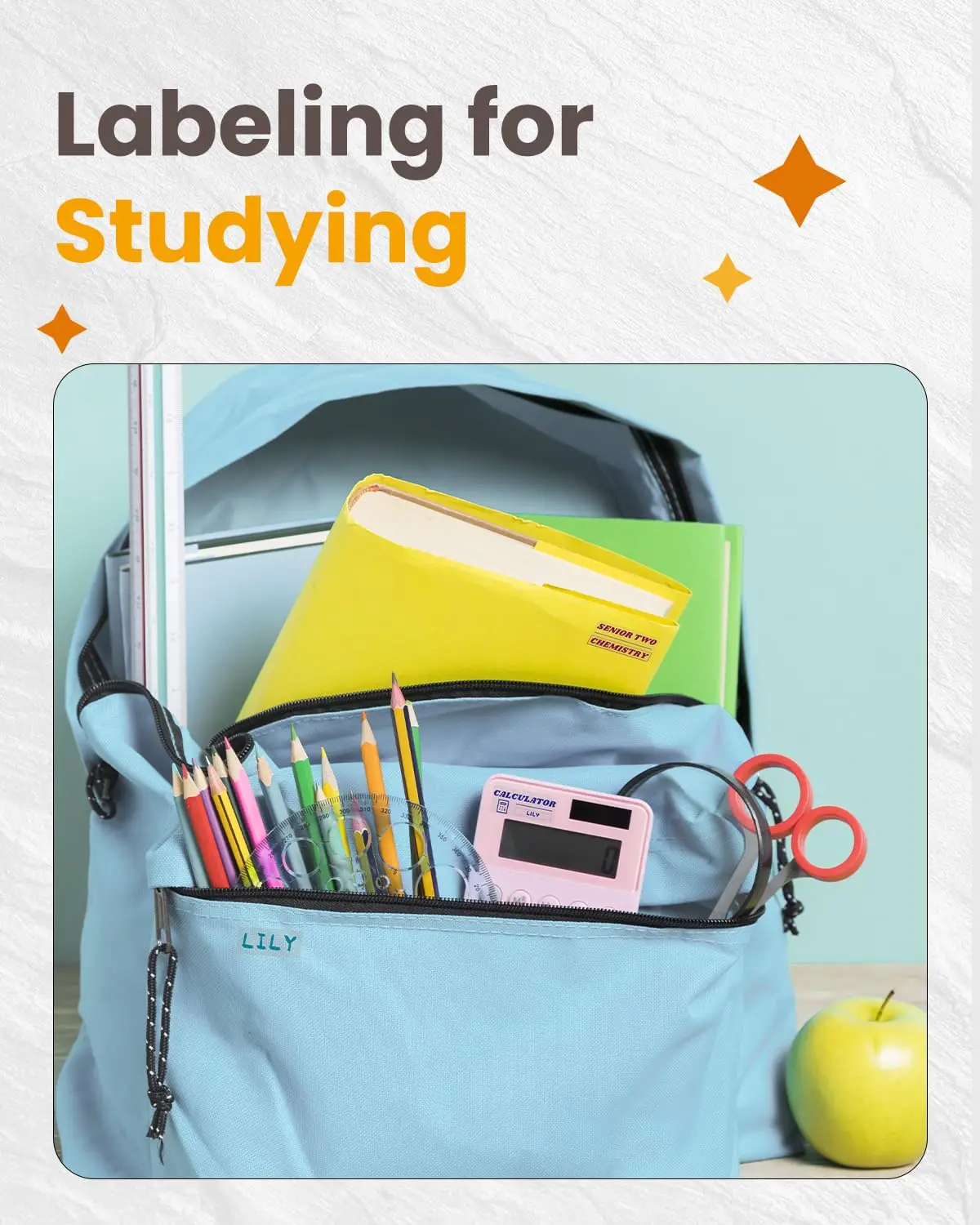 يمكن استخدام ملصق الألوان الشفاف مقاس 14 × 30 مم للسعر والمنتج والستندات والملصقات متعددة الوظائف للهدايا