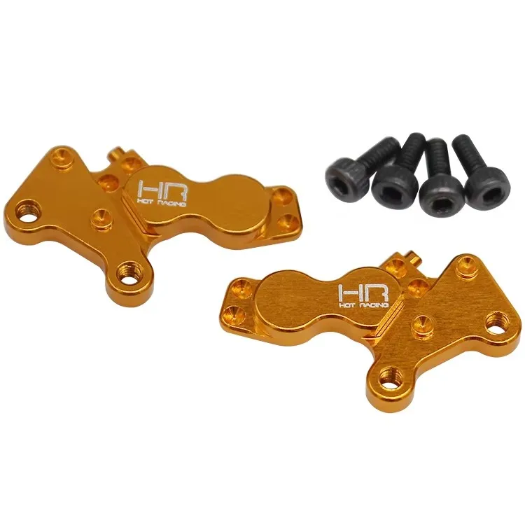 Pinza freno in alluminio dorato opzionale Hot Racing per motocicli Kyosho 1/8