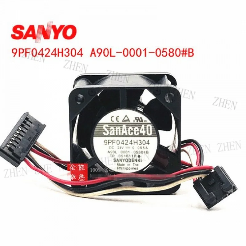 

Y 1PC Sanyo 9PF0424H304 24V 0.095A A90L-0001-0580#B Fanuc cooling fan #
