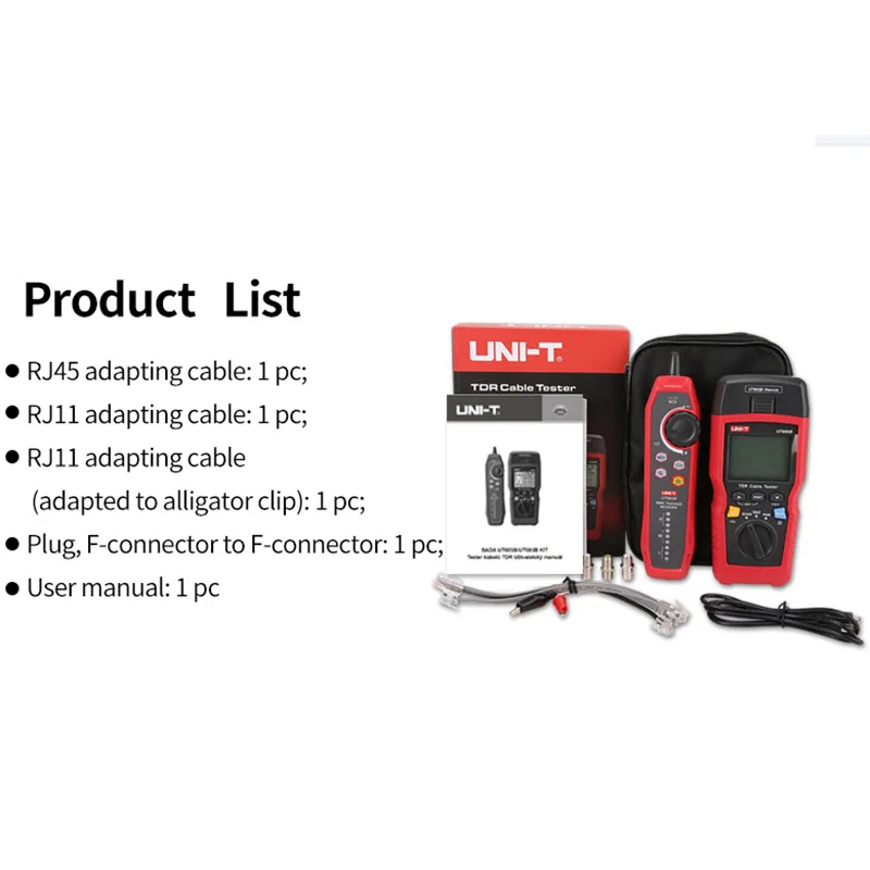 UNI-T TDR Cable Tester UT685B KIT Network Cable Locator Wire Tracker Detector LAN Tester RJ45  RJ11 Line Finder