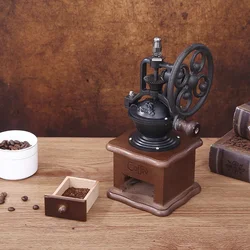 Manual Grinder 1PC Vintage Shaking Wheel Bean Mill Household Ceramic Grinding Core Hand Crank Coffee Bean Mill