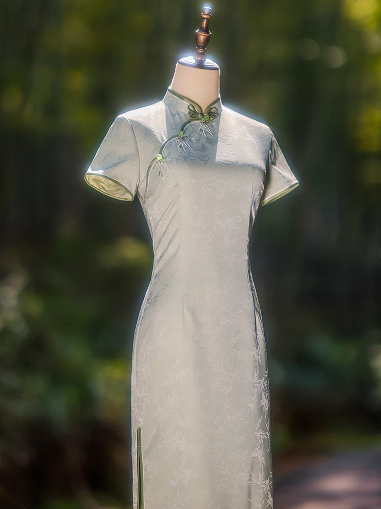 

Новая женская юбка миди Ele Young Sle в китайском стиле для среднего класса, дышащая, с низким разрезом, укороченная, для похудения