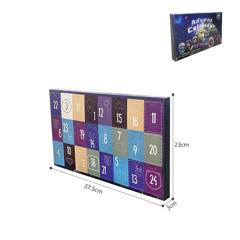 24Pcs/Box Advent Calendar Countdown Calendar Kit Includes 24 Characters Surprise Gifts For Children And Fans Decoration Doll