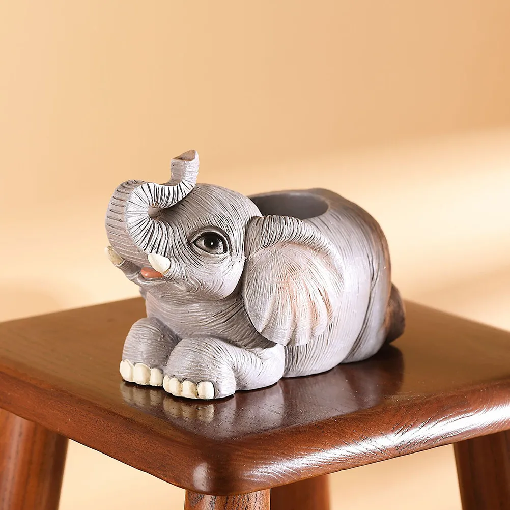 elephant-pen-holder-resin-cute-desk-organizer-desktop-storage-makeup-brush-holder-office-pencil-cup-for-home-office