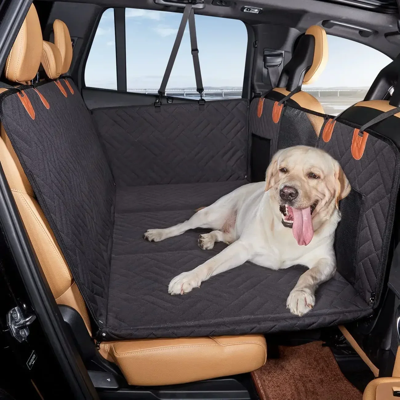 

Hot SalesExtended Dog Car Seat Cover For Back Seat Extra Larger With Strong Hard Bottom Car Back Seat Extender Dogs Fit For All