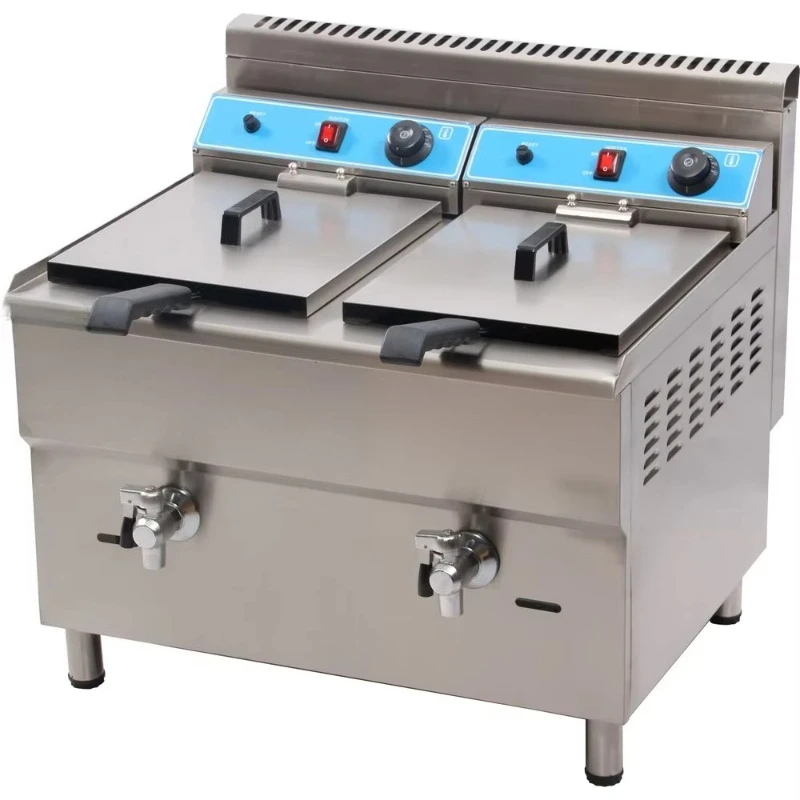 

Easy to operate commercial stainless steel gas fryer restaurant kitchen