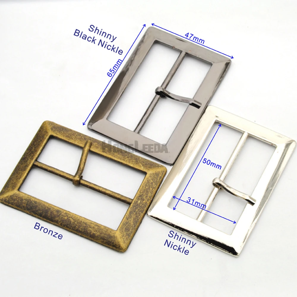

10 шт./лот, 50 мм, 2 дюйма, большая простая пряжка из металлического сплава, сумка для пальто, квадратная пряжка, никель, бронза, черный, бесплатная доставка BK023-50