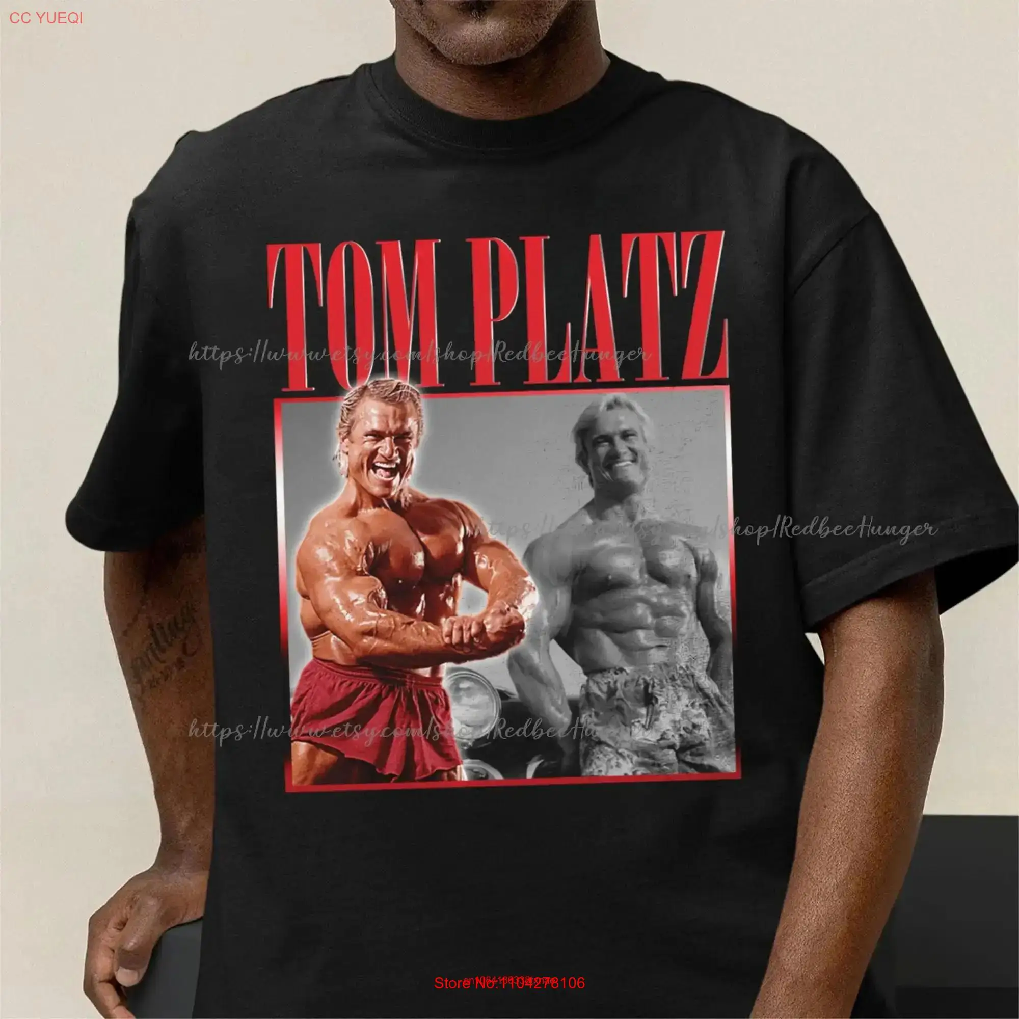 Tom Platz Vintage Bootleg T Shirt long or short sleeves