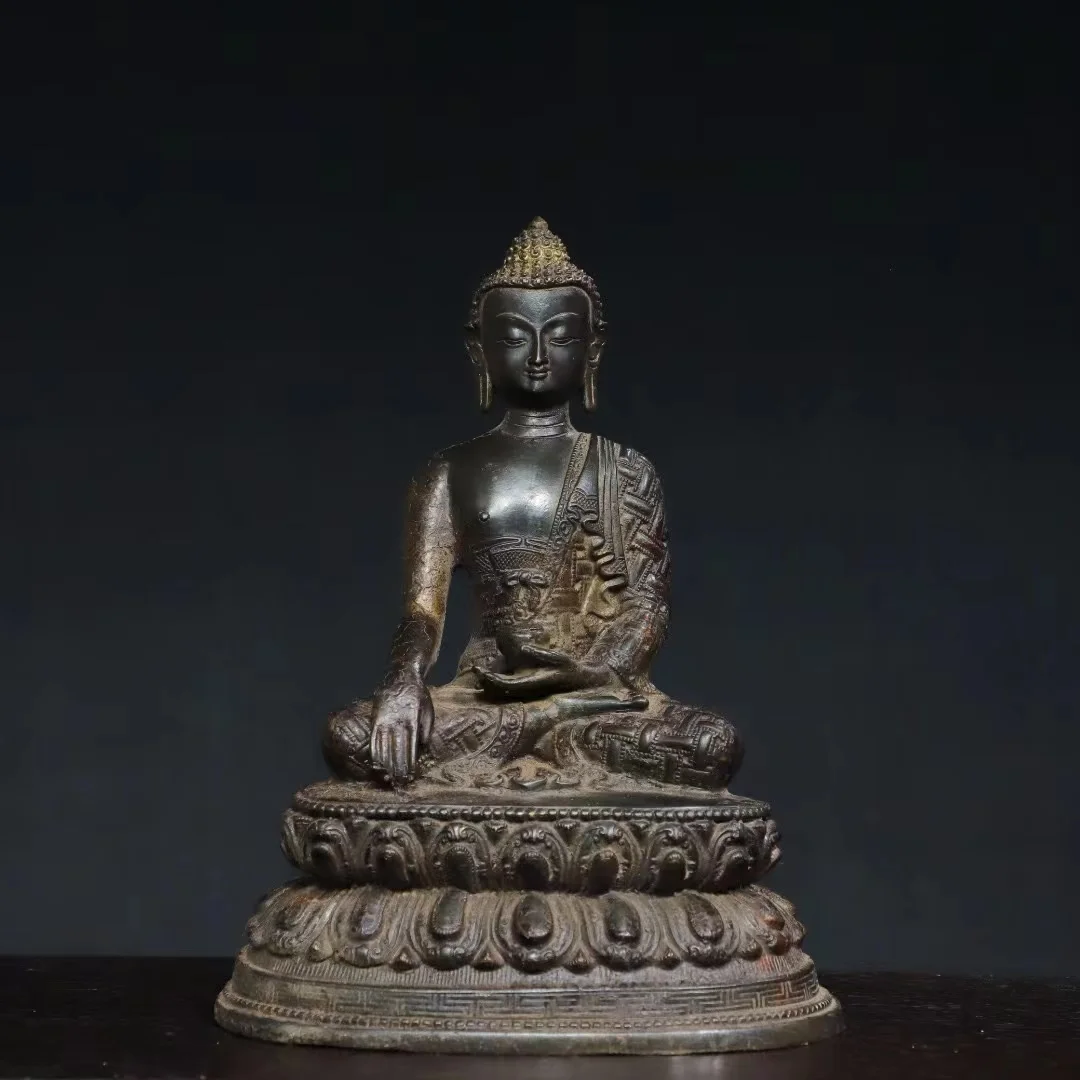 Old copper hand-made Kapok cassock Buddha statue,Free shipping