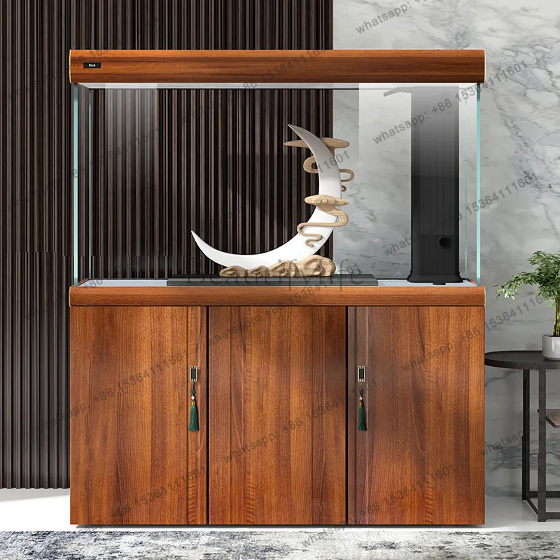 ornamental fish tank living room home partition screen small light luxury intelligent ecological bottom filter aquarium