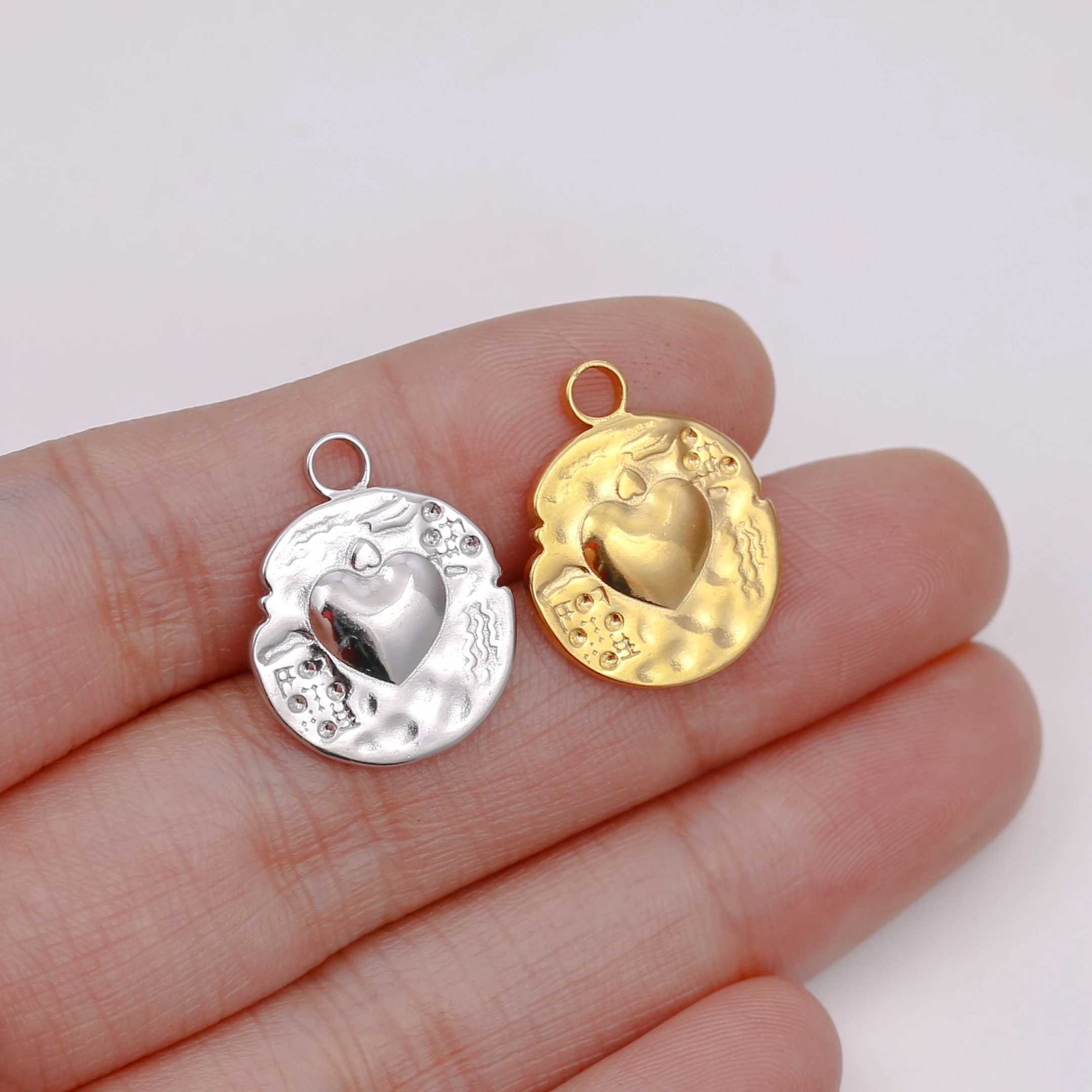 3PCS Edelstahl Unregelmäßige Geometrische Sonne Anhänger Charms Für DIY Halskette Armband Ohrringe Baumeln Charms Schmuck Zubehör – Detail 21