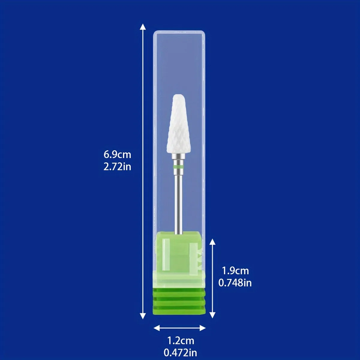 キット-1/2/4/5個入り セラミックネイルドリルビット ミリングカッター、電動マニキュアドリル ペディキュアミルビット、ジェルネイル除去用