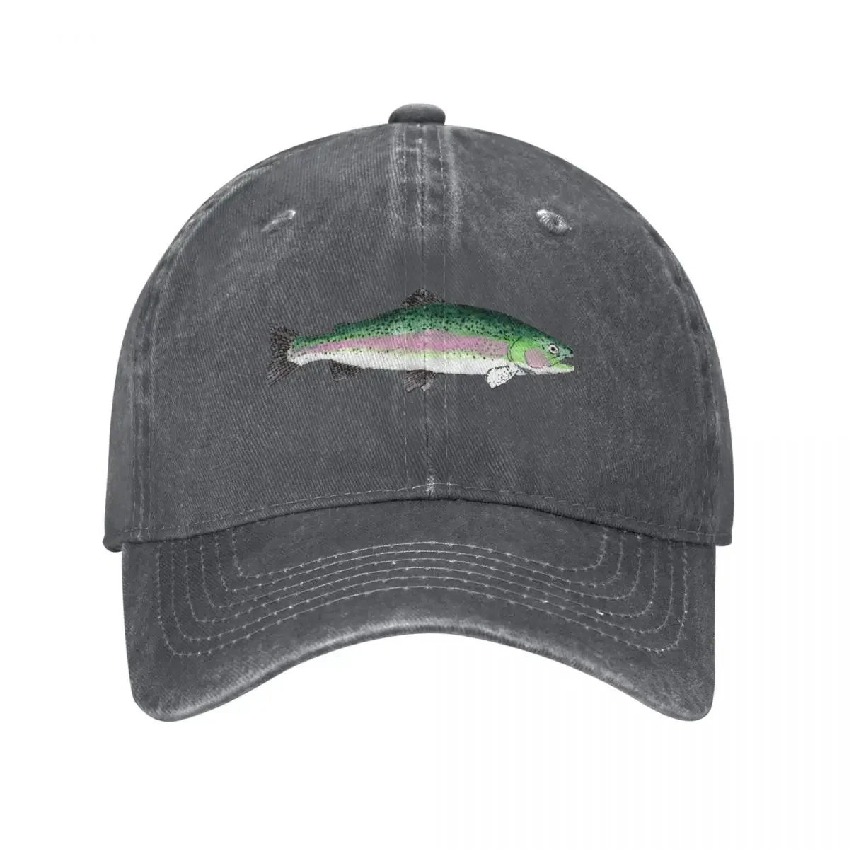 Rainbow Trout Baseball Cap Big Size Hat |-F-| Elegant Women's Hats Men's