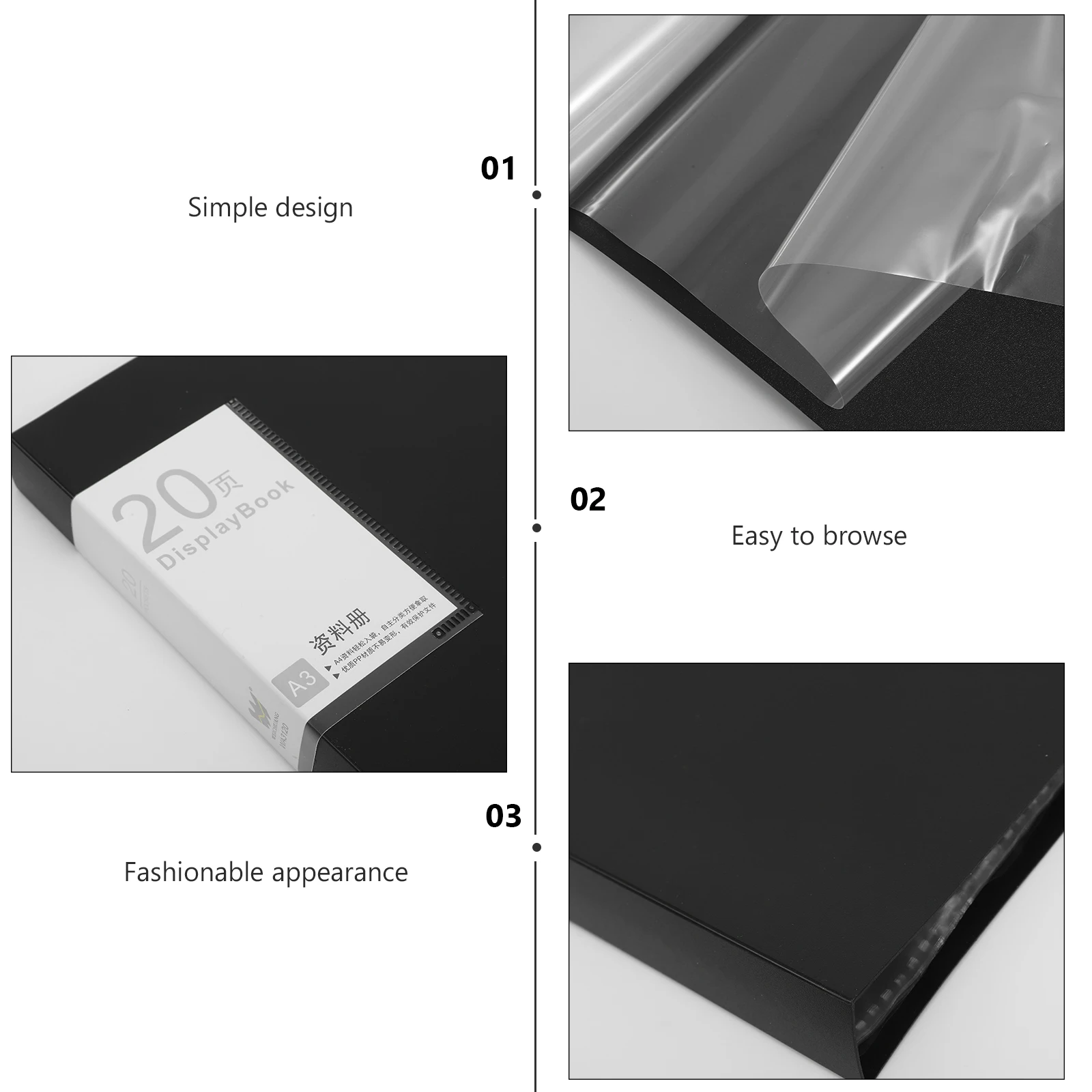 

Папка-органайзер для файлов, пластиковая многоразовая папка для хранения документов, офисный переплет для презентаций, органайзер для документов