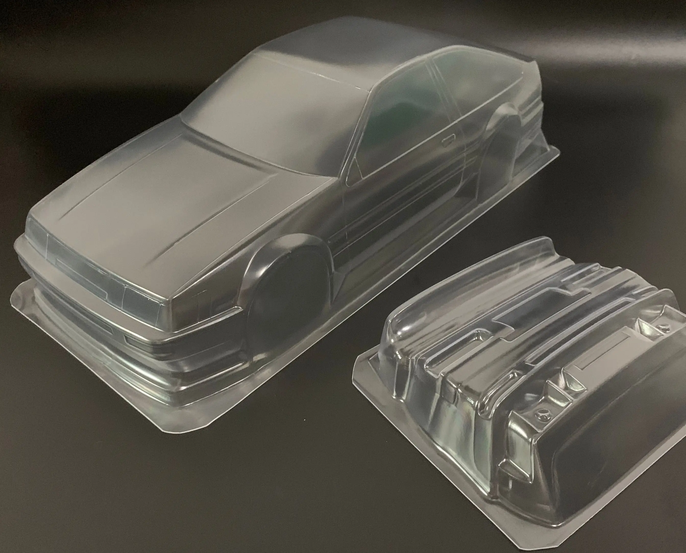 1セットAE86 1/10 1:10 m車のpcボディシェル225ミリメートルホイールベースクリーン頭文字d rcドリフトボディシェルrcタミヤcarten m車