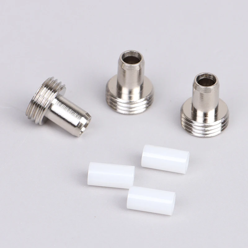 3Set 7mm Ceramic Tube Sleeve & Metal Head Connector Adapters For Visual Fault Locator Red Light Pen Fiber Optic Cable Tester