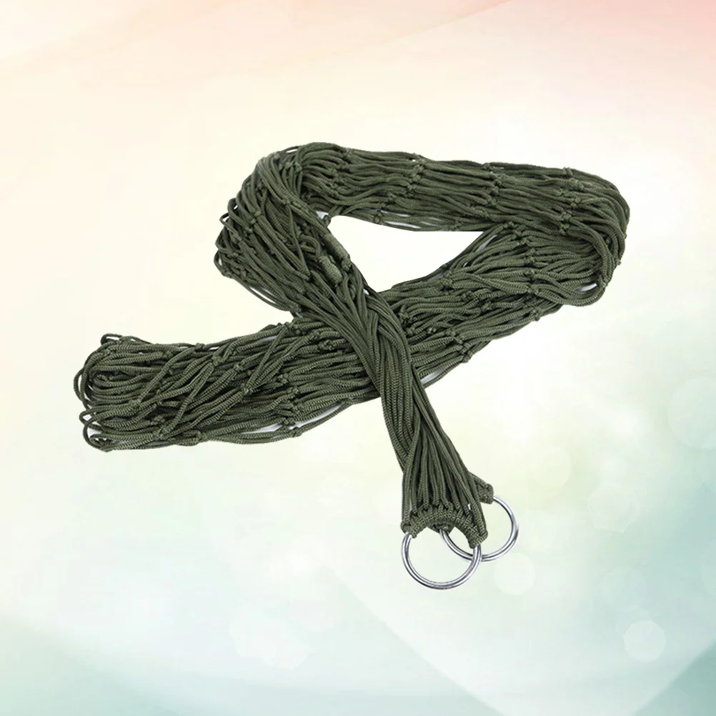 

2pcs Portable Nylon Hammock 240X80Cm Army Green Durable Breathable Hanging Bed For Camping Hiking Picnic Travel Outdoor Leisure