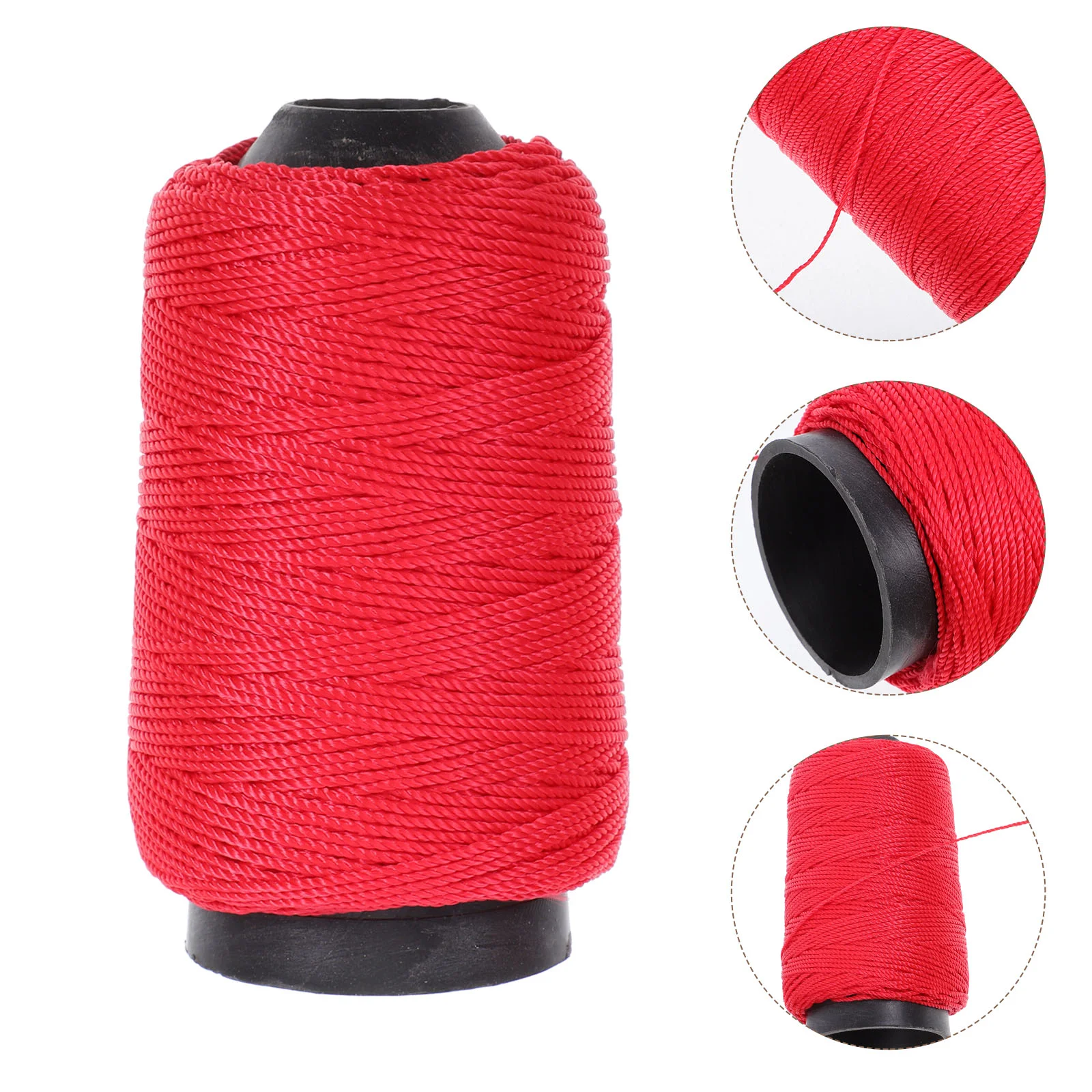 4 Rolls Nylon Twine Heavy Duty Gardening Twine Construction Crafting Twine String Line for Tying Plants Building Walls and Outdo