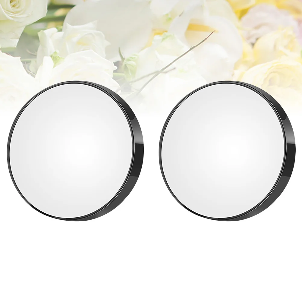 2 pezzi 8,8 cm forte specchio ingrandito 10X specchio rotondo compatto per trucco con ventose per bagno camera da letto uso in viaggio