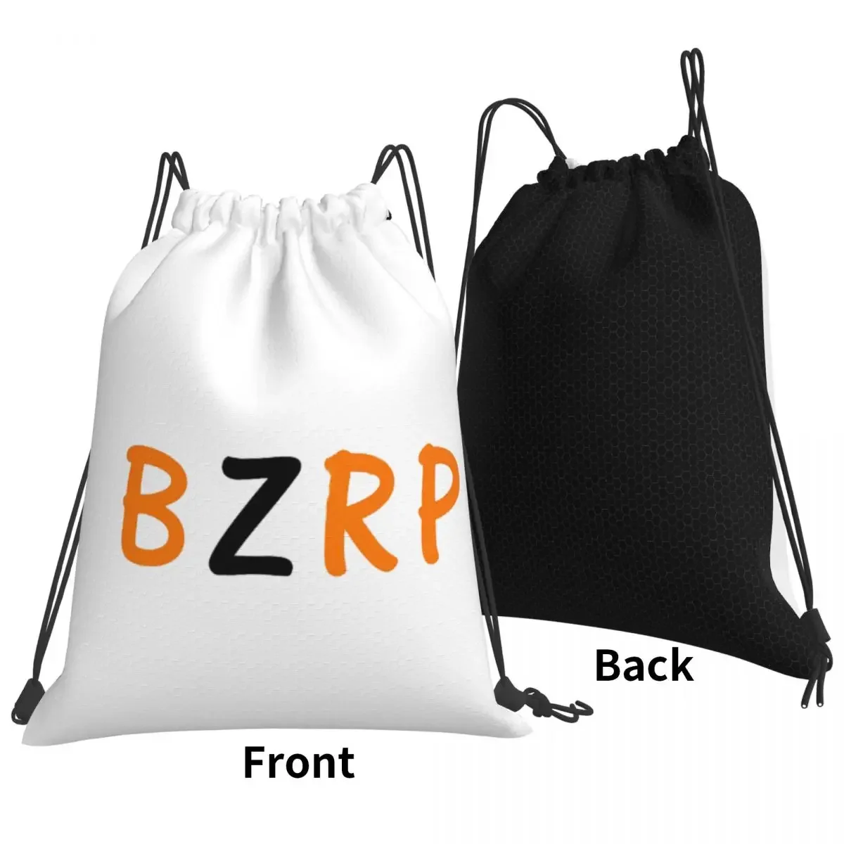 Bizarrap BZRP Sacos de cordão portáteis multifuncionais, bolso para pacotes, bolsa de esportes, mochila para homens e mulheres, mochilas escolares