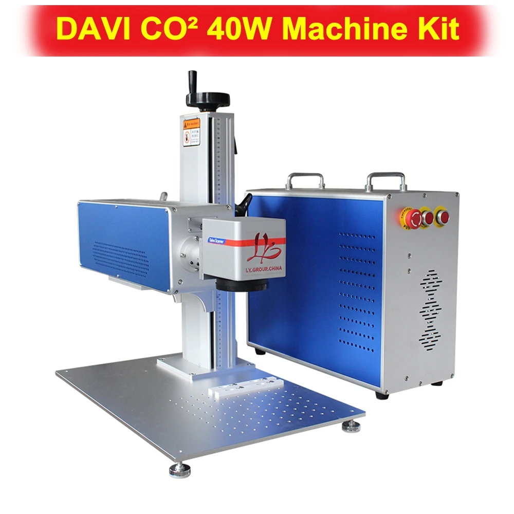 40W CO2 Metal Pipe  Marking Machine for Non-Metal Wood Acrylic Leather Paper Engraving  Optional Rotary Axis