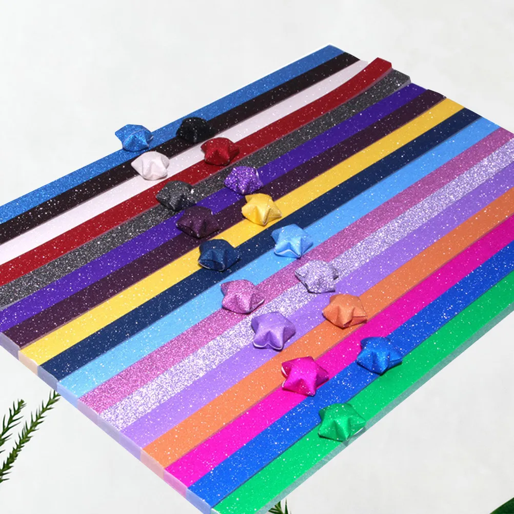 pacote-com-20-papeis-coloridos-com-glitter-em-formato-de-estrela-cores-arco-Iris-misturadas-papel-para-projetos-de-artesanato-entretenimento-infantil-e-uso-escolar